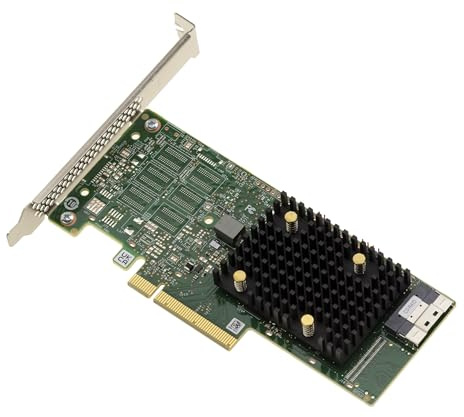 KALEA-INFORMATIQUE Scheda controller PCIe 4.0 x8 Trimode SAS SATA NVMe 12GB con 8 porte interne OEM 9540-8i con Raid 0, 00, 1, 10