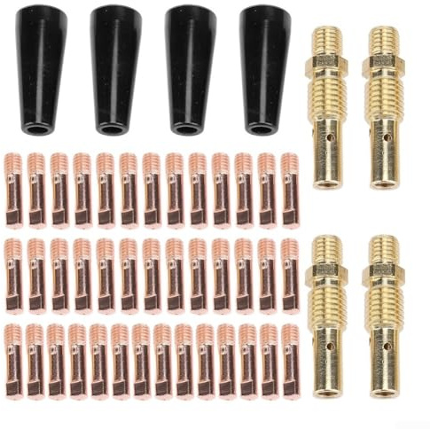 Flux Core Kit de 48 embouts de buse sans air 0 076 cm et diffuseur de gaz pour soudage par bobine 100SG, 100L, Weld Pak 125HD 140HD 180HD et Yeswelder 205