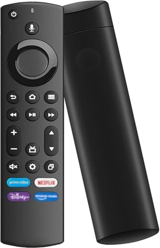Ersatzfernbedienung für F-i-e TV Stick (2 Gen, 3 Gen, 4K, Lite) für Smart TV Cube (2 Gen, 3 Gen), Insignia/Toshiba/Hisense TV mit Vier Schnelltasten und Sprachfunktion