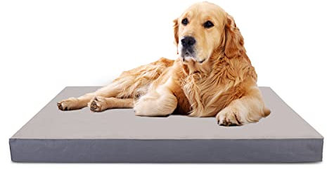 Nobleza Hundebett für Grosse Hunde, 110x80x8cm Hundekissen, Orthopädisches Hundematte, Waschbar Hundematratze, Größe XL, Grau