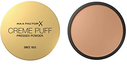 Max Factor Creme Puff Mattiertes Presspulver, für jeden Teint, absorbiert überschüssigen Talg, Nr. 040 Creamy Ivory