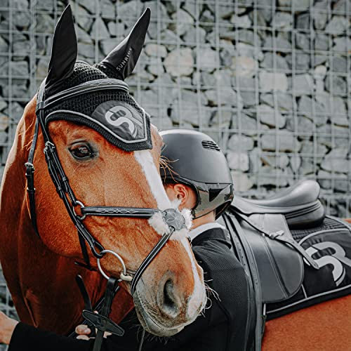 Sunride Fliegenhaube SQ - dämpft Umgebungsgeräusche, schützt vor Insekten, pflegeleicht (Cob, schwarz/grau)