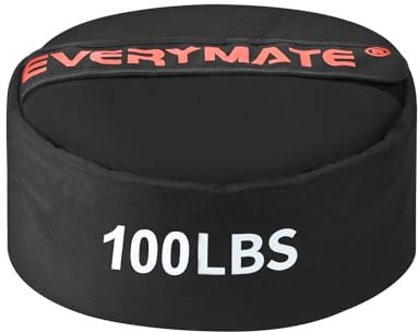 EVERYMATE Sandsäcke für Workout, Sandsäcke für Krafttraining, ungefüllte, robuste Strongman-Sandsäcke für Kerntraining und Kampfkonditionierung, Workout-Sandsack (45,4 kg)