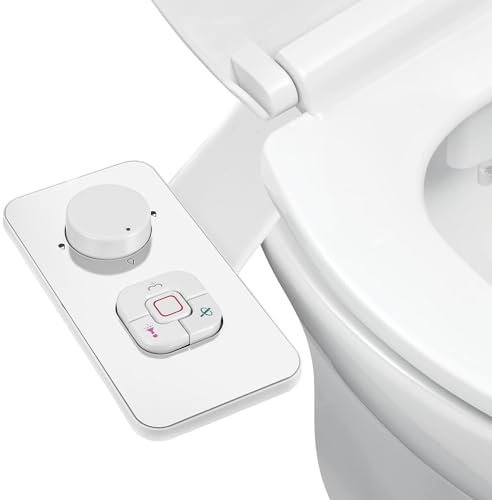 Bidet Aufsatz, Nichtelektrischer Bidet Aufsatz Für Toilette, Bidet Einsatz Toilette mit Einziehbare Selbstreinigende Doppeldüsen