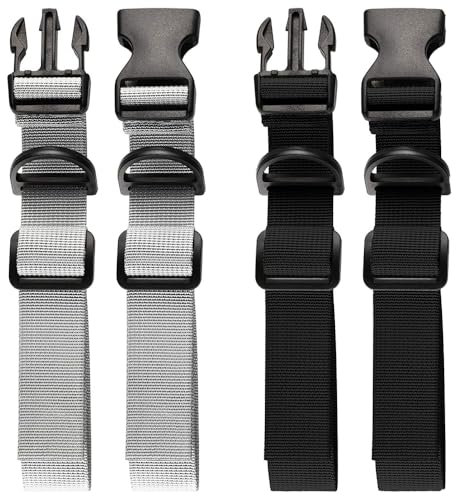 TRKETK 2 Pair Backpack Chest Strap, Rucksack Buckle Clips Quick Release Backpack Sternum Strap Adjustable Backpack Sternum Strap Nylon Rucksack Chest Strap for Jogging,Biking, Outdoor Hiking