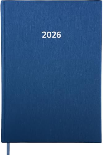 2026 ADINA bokkalender A4 1 dag på 1 sida även söndag blå-metallisk