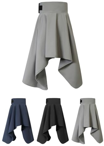 Covalliero - Damen Thermoreitrock – Winterrock mit Klett- & Reißverschluss – Warmer Reitrock – atmungsaktiv & wasserdicht – Langer Rock für Herbst & Winter – Steel Grey – Gr. 40-46