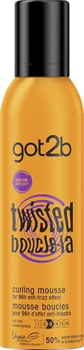 Schwarzkopf - Got2b - Mousse Coiffante Cheveux - Définition des Boucles - Anti-Frisottis - Ondulés à Bouclés - Aérosol 250 ml