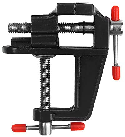 Bestgle Mini Morsa da Tavolo in Lega di Alluminio in Lega di Alluminio Girevole a 360 Gradi Morsetto Morsa da Banco per Falegnameria