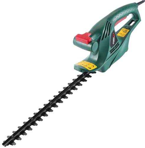 POSENPRO Cortasetos Eléctrico 450 W, Recortasetos eléctrico con Cable, Tijeras Cortasetos eléctrico, Longitud de la Cuchilla de 45 cm, Espacio Entre Dientes de 16 mm, Peso 2,0 Kg