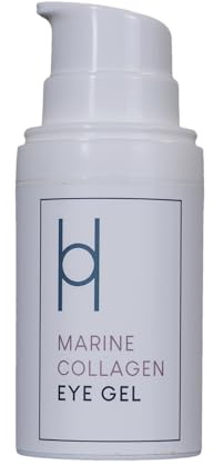 Harrogate Organics Marine Collagen Eye Gel 30ml - Vegan Antioxidant Eye Treatment with Arnica Oil to Reduce Puffiness, Lighten Dark Circles & Tighten Skin