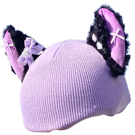 Amagogo Housse de Casque de Ski/Snowboard décorative avec Oreilles de Chat et nœud Papillon - Accessoire Mignon pour Enfants et Adultes