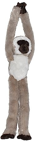 Wild Republic Hanging Monkey Grüne Meerkatze, Hängender AFFE, Kuscheltier-AFFE als Geschenk für Kinder, Ökologisches Kuscheltier aus Plüsch, Füllung aus recycelten Wasserflaschen, 50 cm