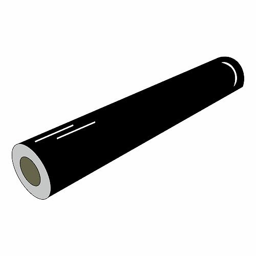 Bolsover Designs Black Matt Vinyl, 10 Metres Long, 610mm Wide, Sticky Back Plastic For Cupboard Doors, Decals, Craft Plotters, All Major Brand Vinyl Cutters, Sign Vinyl, Use Indoors/Outdoors