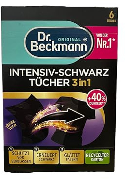 Dr. Beckmann Color Cloths Intensive Black 2in1, 6 pcs, 955815