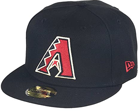 New Era 59Fifty Perf Emea Diamondbacks KepsEra Damer/Herrar - fitted cap basebollkeps flat brim hatt Sluten på baksidan, med skärm Sommar-Vinter Vår Sommar Höst Vinter - 7 1/4 (57,7 cm) svart