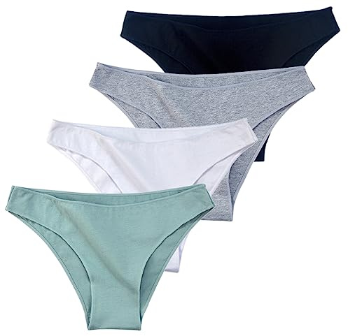 COLOMI Donna Mutandine Senza Cuciture, Slip Bikini in Cotone a Vita Bassa Mutandine Hipster Morbide ed Elastiche Biancheria Intima Femminile