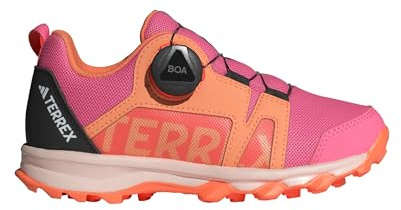 Adidas Terrex Agravic Boa Trail Running Shoes, Nicht-Fußball-hohe Schuhe, pink Fusion/Putty Mauve/core Black,
