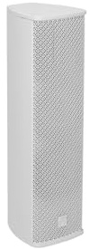 OMNITRONIC ODC-224T - Altoparlante a colonna per esterni, colore bianco, resistente alle intemperie, con alloggiamento in alluminio (2 x 4), con supporto, 65 W RMS