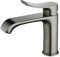 BELZ Rubinetto da Bagno, Miscelatore Monocomando per Bagno Lavabo Quadrata, Rubinetto Lavandino Bagno con Acqua Calda e Fredda Regolabile, Design Curvo, Risparmia Acqua, Ottone Cromato (Grigio Scuro)