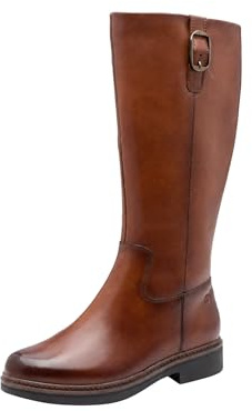 Tamaris Comfort bottes femme avec stretch hauteur genou, Cognac, 40 EU