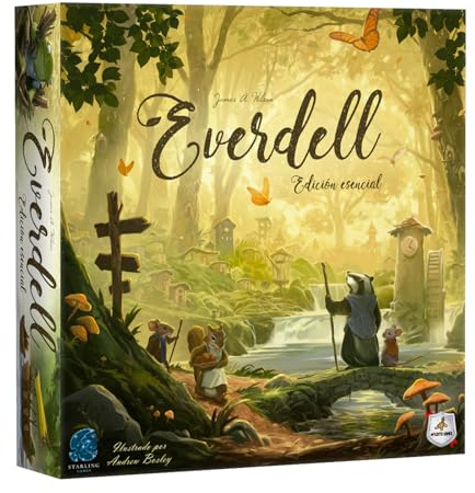Maldito Games – Everdell Edición Esencial | Juego de Mesa de Estrategia y construcción de Ciudades con Criaturas del Bosque, gestión de recursos y colocación de Trabajadores (MDLGEVEES)
