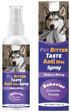 Ancsttu Spray Anti-Morsure pour Chiens,Dressage 100 Millilitres | Spray De Dressage Anti-Morsure Canin - pour Comportement Intérieur Routinier Soins Mode De Vie Hygiène Protection Maison