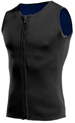 Vroomoto Gilet de Plongée en Néoprène à Fermeture éclair, Combinaison de Plongée sans Manches 2MM, Protection Thermique pour Le Surf, la Natation et la sous-Marine (Gilet S)