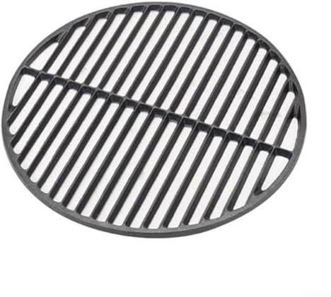 Parrilla redonda de hierro fundido, estante resistente para barbacoa, apto para parrillas de carbón, malla de cocina negra y parrilla, accesorio resistente para barbacoa al aire libre (25 cm)