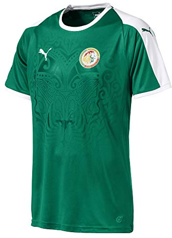 Puma Senegal Away Shirt SS Replica Maglia Calcio, Uomo, Pepper Green-Puma White, XXL