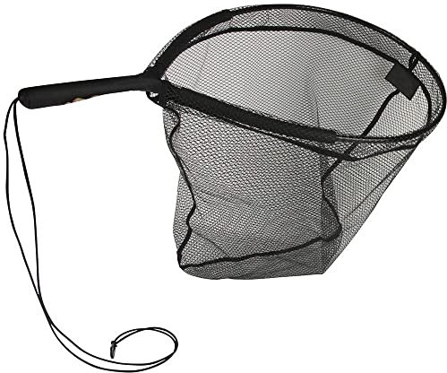 Ragot - Epuisette Rectangulaire Flottante Noire 55cm x 45cm pour Pêche en Eau Douce - Filet de Pêche pour Float Tube et Kayak