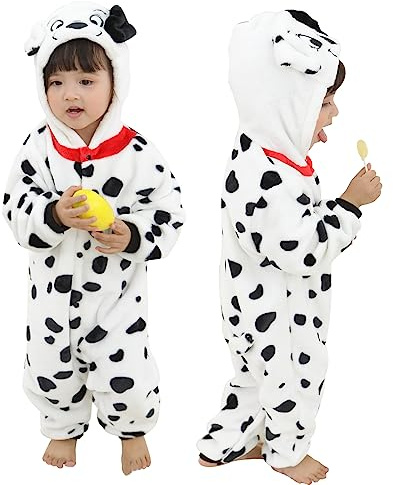 Doladola Babysparkdräkt för pojke och flicka, djurhuva, onesie, småbarn, overall, höst- och vinterkläder