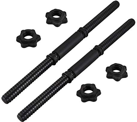 45 cm Dumbbell Bar Dumbbell Handle Set with Thread Non-Slip Barbell Handles for Daily Training