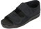 OrtoMed Offene Orthopädische Schuhe Damen Herren Verstellbare Breite Orthopädische Einlegesohle Klettverschluss Microvelour Schwarz 36-46 EU (Schwarz 513, Numeric_44)