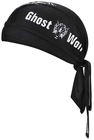 XGOPTS Cykelmössa huvudduk skalle keps snabbtorkande bandana keps svettabsorberande andningsbar pirat huvudsjal stretchig sport huvudduk cykling skalle keps sol UV-skydd pannband turban, Svart, en storlek