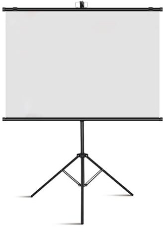 Écrans de Projection Vidéo Portables sur pied, Écran de Trépied Pliable Sans Plis 16:9 à 4:3 HD Portable pour Cinéma à Domicile, intérieur ou extérieur, Facile à Installer et à Transporter(4:3 60in)