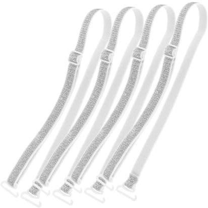 GALPADA Spalline Argento Regolabili e Antiscivolo Reggiseno in Nailon, 2 Paia Design Incrociato, per Abiti Uso Quotidiano