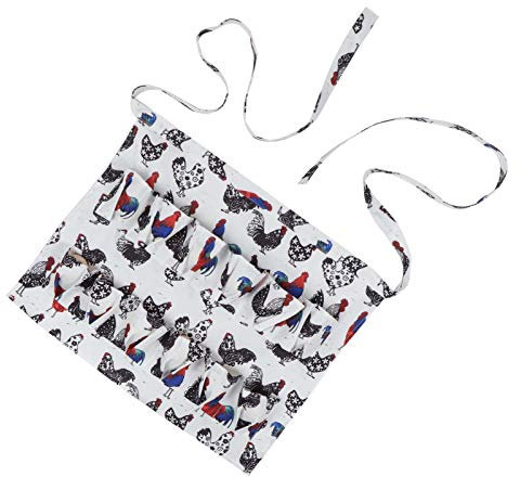 Qcwwy Geflügelzuchtzubehör Sammeln von Hühnerei-Sammeltasche Perfektes Halten Mehrerer Eierschürze Multi-Taschen-Eiersammeln-Halten Zerbrechen Robust mit Taschen für (2 L)