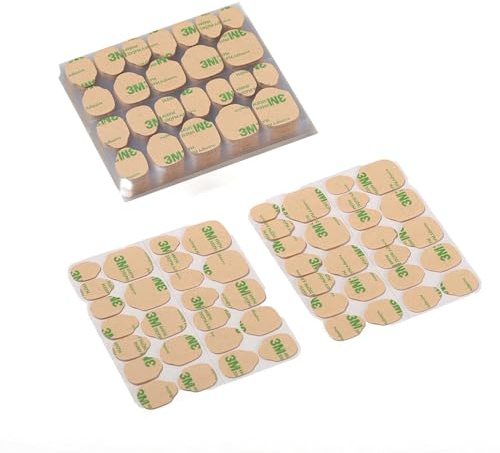 Curvlife 20 Sheets High Polymer Jelly Glue for Fake Nails, 12 Sizes Waterproof Breathable Double-Sided Nail Adhesives, 0.3mm Thick Press On Nails Glue Stickers for Daily Use