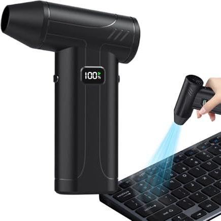 Ventilador Soplador De Polvo - Portátil De 100000 Rpm, Limpiador Eléctrico Eléctrico, Herramienta De Garaje Resistente, Dispositivo De Taller Al Aire Libre Distintivo | Removedor De Aire Confiable Par