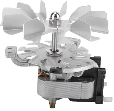 Luocute Motor de Horno de Alta Temperatura, Ventilador de 11 Aspas con Carcasa de Aluminio para -30 °C a 350 °C, Resistente Al Agua, Aceite y Polvo, 1500-2500 RPM, 65-120 CFM, Presión