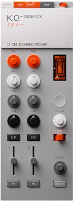 teenage engineering EPâ136 K.O.âSIDEKICK standalone 2 channel stereo dj mixer, audio interface ad built-in fx