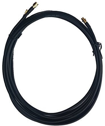 LOW COST MOBILE Prolunga cavo SMA femmina SMA maschio ALSR200 Nero 2 x 2,5m per antenna esterno e router 4G LTE 5G MIMO