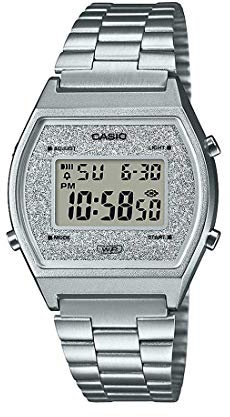 Casio B640WDG-7DF Orologio unisex in acciaio inossidabile al quarzo digitale, Argento, 38.9×35×9.9mm, Sport