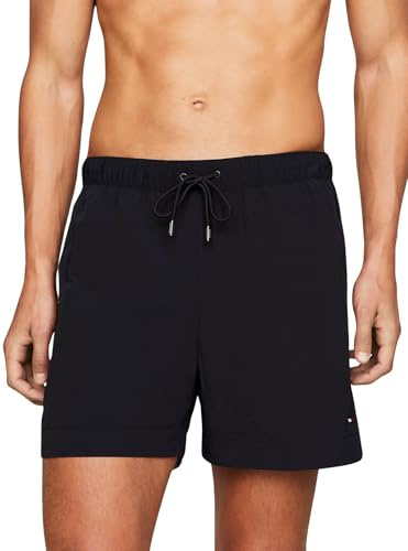 Tommy Hilfiger Uomo Pantaloncino da Bagno Medium Drawstring Lunghezza Media, Blu (Desert Sky), XL