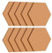 ALLboards Sechseckiges Pinnwand, Wabenform 15×17 cm – 10 Stk. Korktafel „Sprechblase“ 44×29 cm Korktafel Korkwand Pinnwand Kork