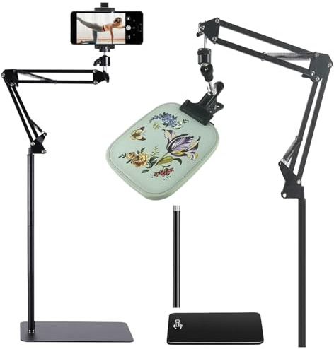 Embroidery Hoops Stand Lap Nurge Embroidery Hoop Stand Lap Embroidery Stands for Hand Work Cross Stitch Frame Stand,Embroidery Floor Stand Suitable for Embroidery Kit and Cross Stitch Supplies