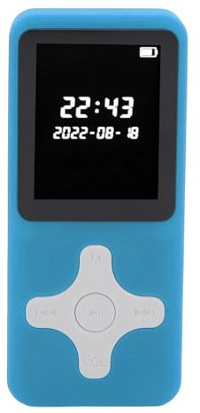 MP3-spelare med Bluetooth 5.0, Bärbar Musikspelare Inbyggd HD-högtalare, Stöder FM-radio, Ljudinspelning, Väckarklocka, Elektroniska Böcker, Stöder Upp Till 128 GB (Utan
