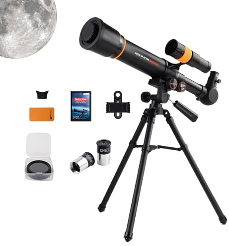 CENMOO Astronomiska teleskop, rymdteleskop | Bärbart astronomiskt teleskop för barn - monokulärt rymdteleskop utomhus för nybörjare, vuxna, barngåvor