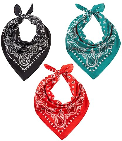 Bandana Scarf for Men and Women - Premium Cotton Stylish Paisley Headband | Soft 100% Cotton, Neck and Head Bandana for Summer, Winter - Versatile Sports Scarf for Cycling, Hiking, Walking & Running